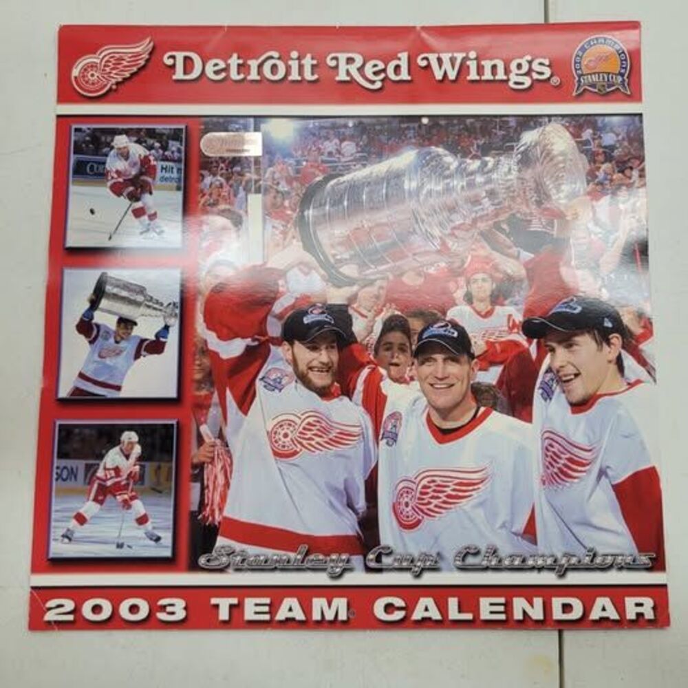 Detroit Red Wings 2003 Stanley Cup Champions Team Calendar